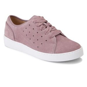 Vionic Keke Suede Supportive Sneakers Mauve Lavender 8